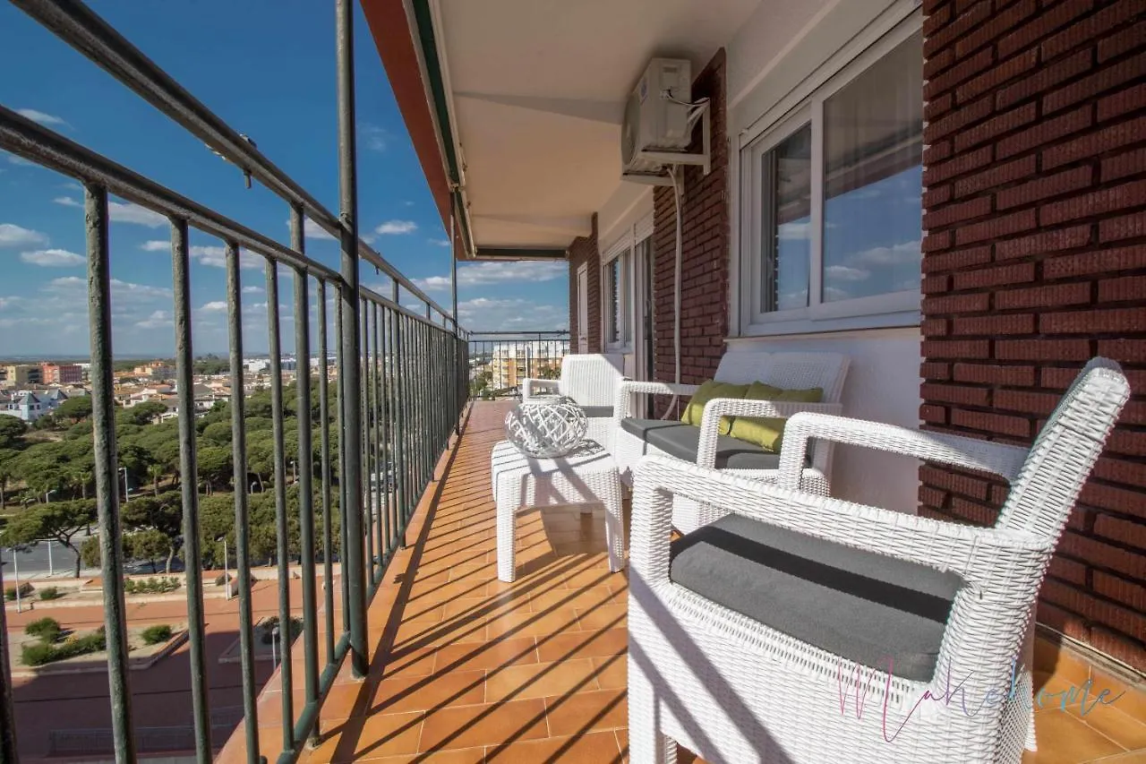 Tres dormitorios vistas al mar junto a la playa Punta Umbría Apartamento